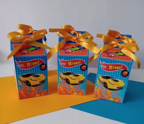 Caixa Milk Personalizada Hot Wheels