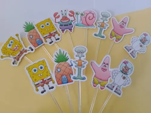 Toppers para Docinhos Bob Esponja