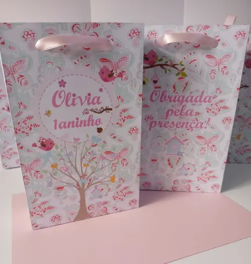 Sacolinha Personalizada Jardim Encantado 2