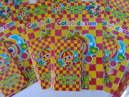 Kit Livrinho Para Colorir Emília