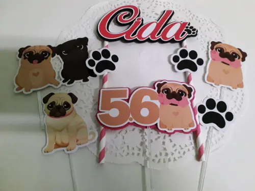 Topo de Bolo/cake Topper Cachorros