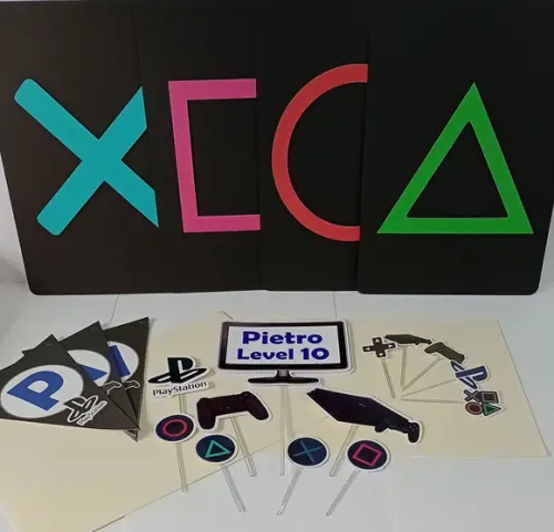Kit Festa Só Um Bolinho Vídeo Game Playstation