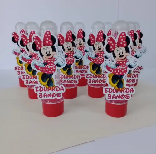 Tubetes Personalizados Minnie Vermelha