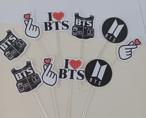 Toppers para Docinhos Bts