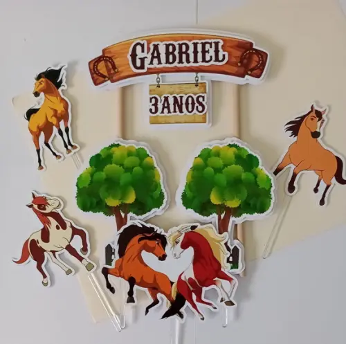 Topo de Bolo/cake Topper Spirit