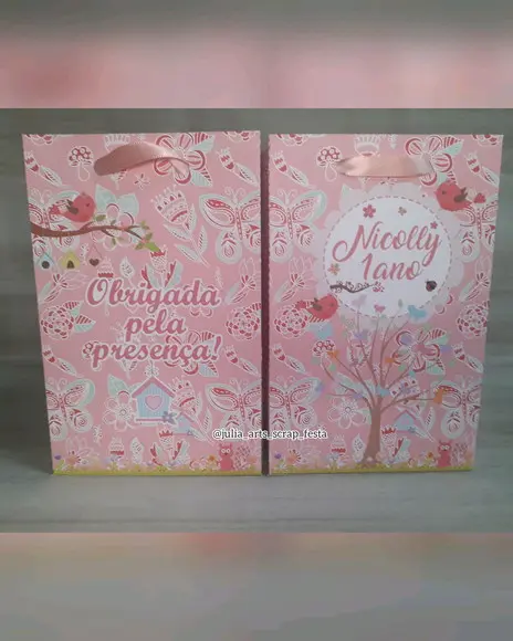 Sacolinha Personalizada Jardim Encantado 3