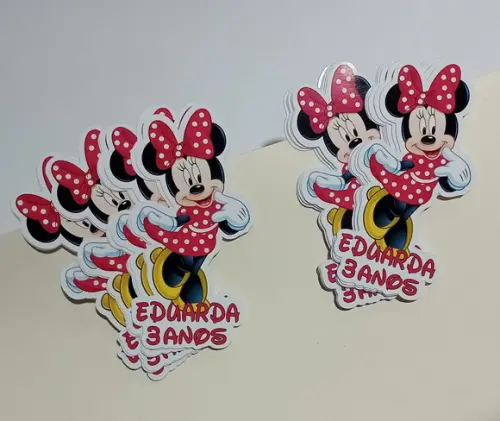 Apliques para Tubetes Minnie Vermelha