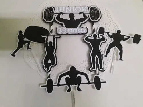 Topo de Bolo/cake Topper Academia