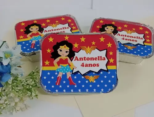 Marmitinha Personalizada- Mulher Maravilha