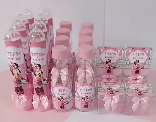 Kit Personalizado Minnie Confeitaria 30 Peças