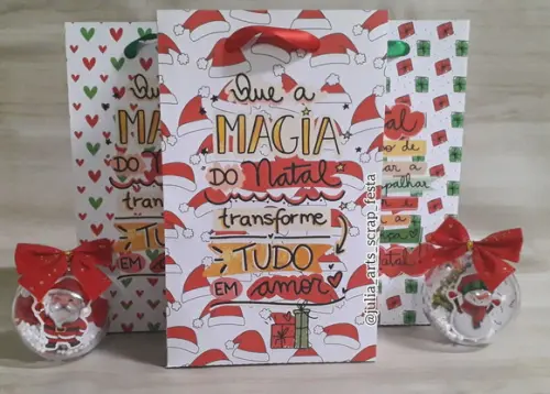 Sacolinhas Personalizadas de Natal -atenção ao Prazo