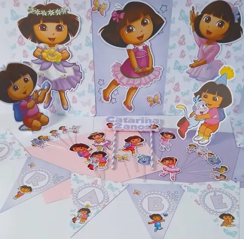Kit Festa Só Um Bolinho Dora Aventureira