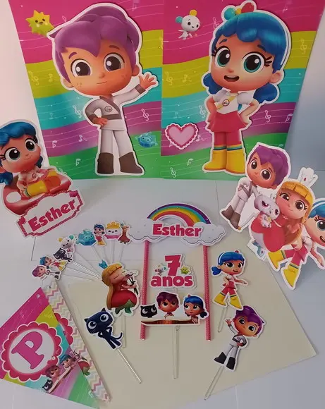 Kit Festa Só Um Bolinho Vera e o Reino do Arco-íris