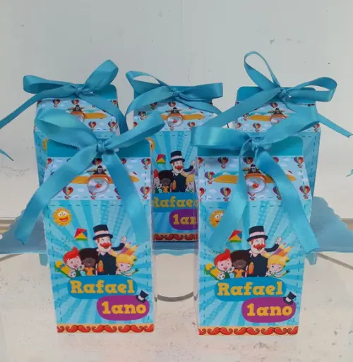 Caixa Milk Personalizada Mundo Bita