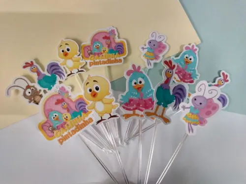 Toppers para Docinhos Galinha Pintadinha Candy
