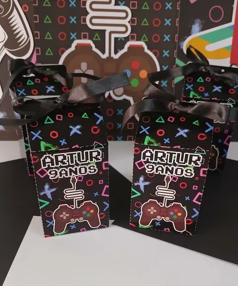 Caixa Milk Personalizada Vídeo Game-atenção ao Prazo