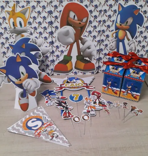 Kit Festa Só Um Bolinho Sonic 2