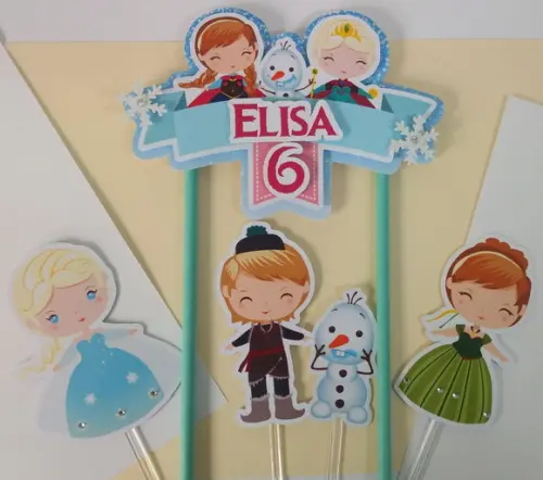 Topo de Bolo/cake Topper Frozen Cute