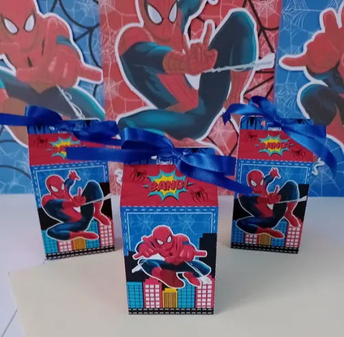 Caixa Milk Personalizada Homem Aranha