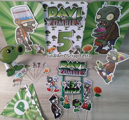 Kit Festa Só Um Bolinho Plants Vs Zombies
