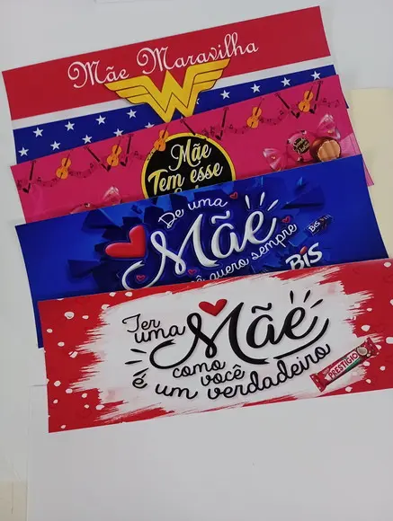 Faixa Lateral para Bolo - Dia das Mães