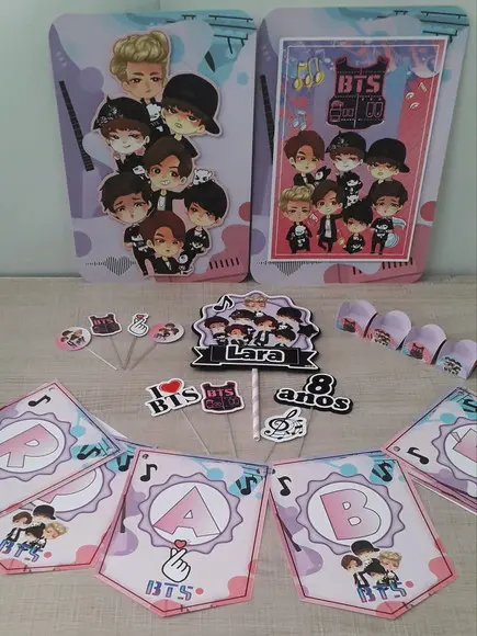 Kit Festa Só Um Bolinho Banda Bts 2