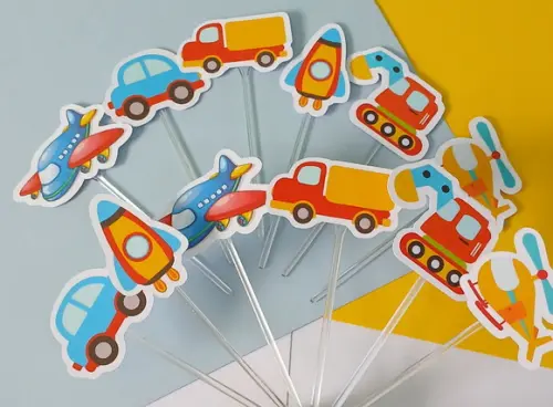 Toppers Para Docinhos Meios de Transportes