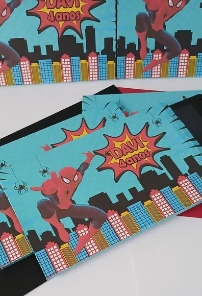 Caixas para Lousa Mágica Lcd - Tablet - Homem Aranha