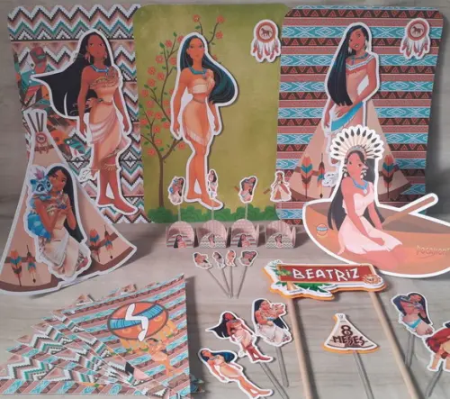 Kit Festa Só Um Bolinho Princesa Pocahontas