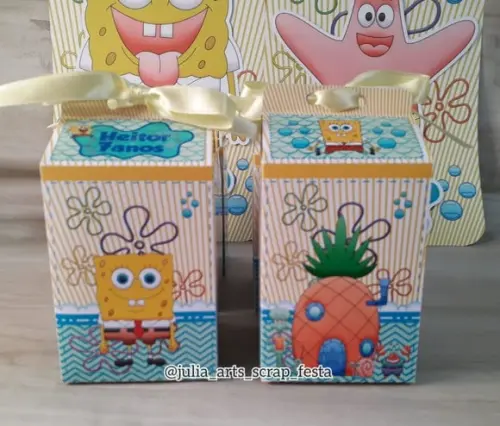 Caixa Milk Personalizada Bob Esponja