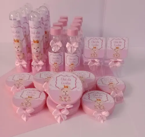 Kit Personalizado Ursinha Realeza/princesa- 40 Peças