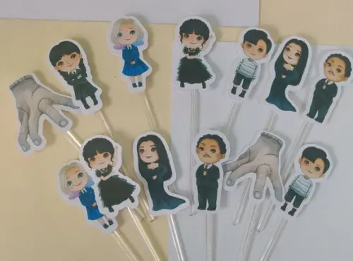Toppers para Docinhos Wandinha Addams