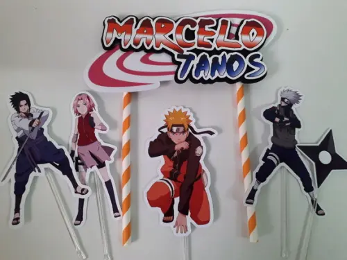 Topo de Bolo/cake Topper Naruto