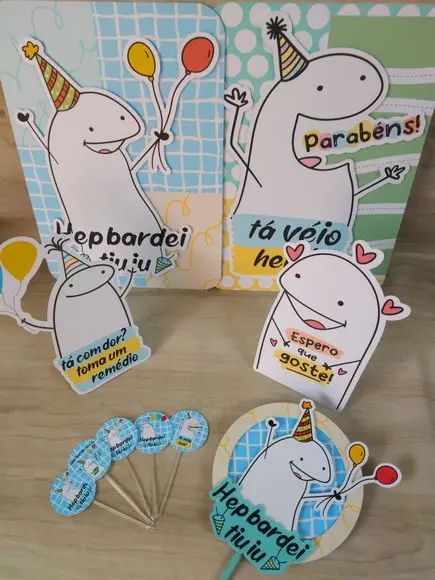 Kit Festa Só Um Bolinho Flork Meme