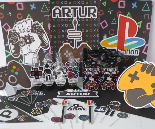 Kit Festa Só Um Bolinho Vídeo Game - Atenção ao Prazo