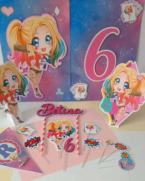 Kit Festa Só Um Bolinho Arlequina
