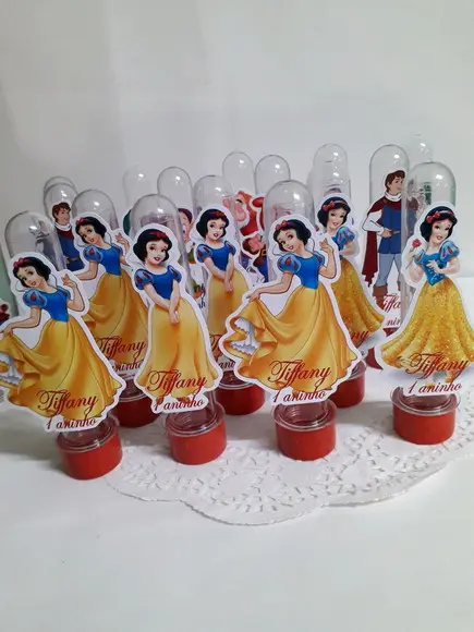 Tubetes Personalizados Branca de Neve e os Sete Anões