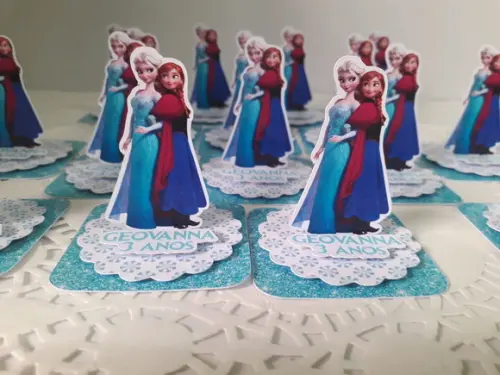 Apliques 3d Frozen- para Caixinhas de Acrílico