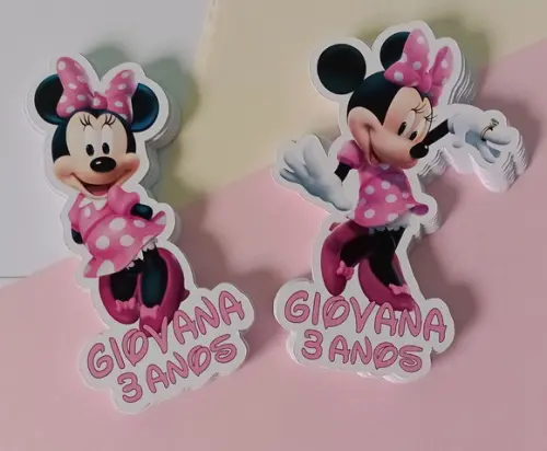 Apliques para Tubetes Minnie Rosa