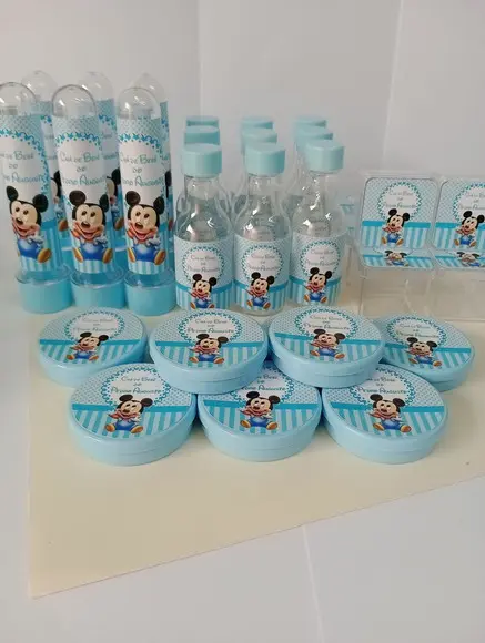 Kit Personalizado Mickey Baby- 80 Peças