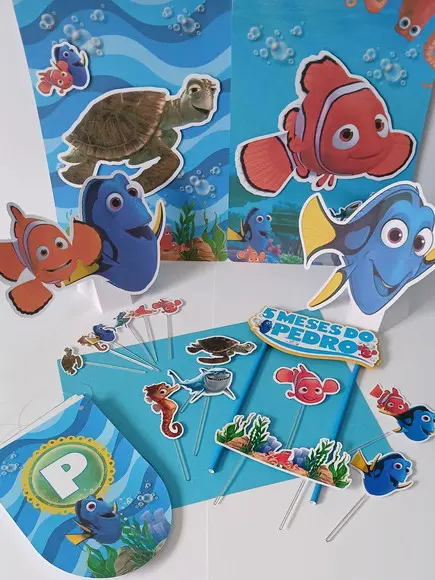 Kit Festa Só Um Bolinho Procurando Nemo
