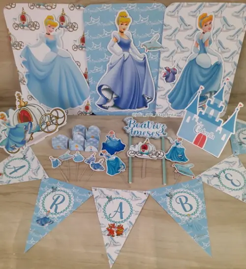 Kit Festa Só Um Bolinho Princesa Cinderela