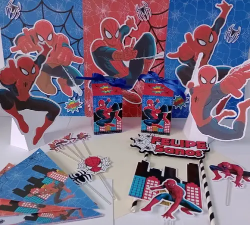 Kit Festa Só Um Bolinho Homem Aranha 2