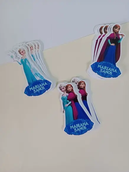 Apliques para Tubetes - Frozen