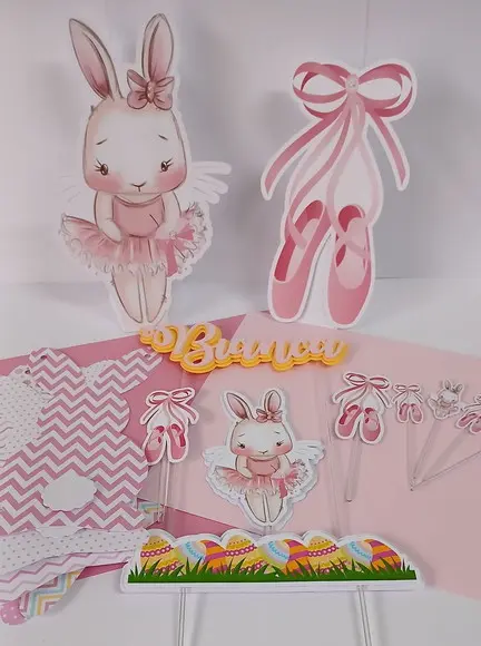 Kit Festa Só Um Bolinho Coelha Bailarina