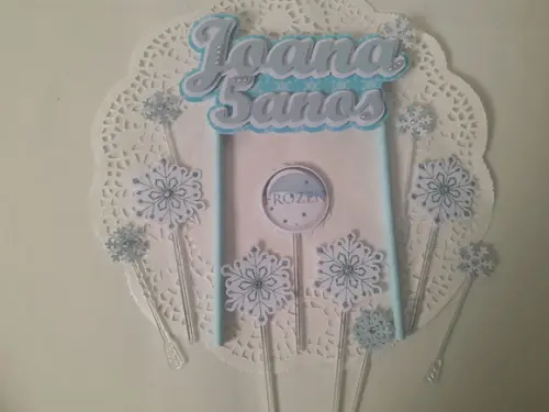 Topo de Bolo/Cake Topper Frozen 2
