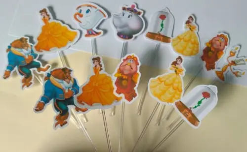 Toppers Para Docinhos Bela E A Fera