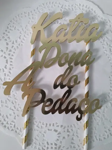 Topo de Bolo/Cake Topper A Dona do Pedaço