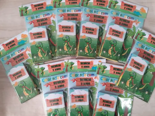 Kit Livrinho para Colorir - Dinossauro