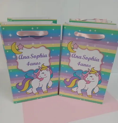 Sacolinha Personalizada Unicórnio